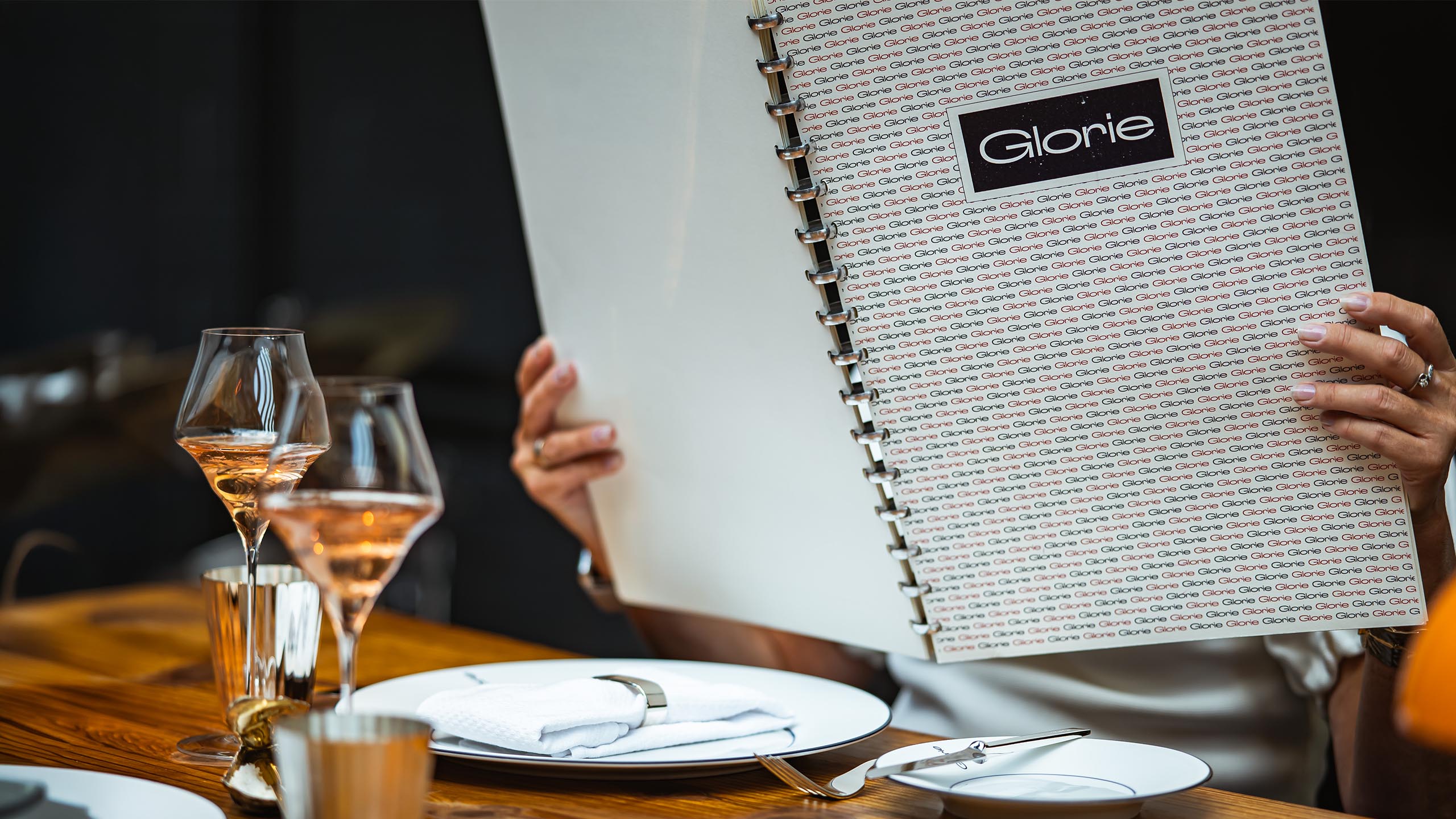 Neues Speisekarten-Design für das Restaurant Glorie