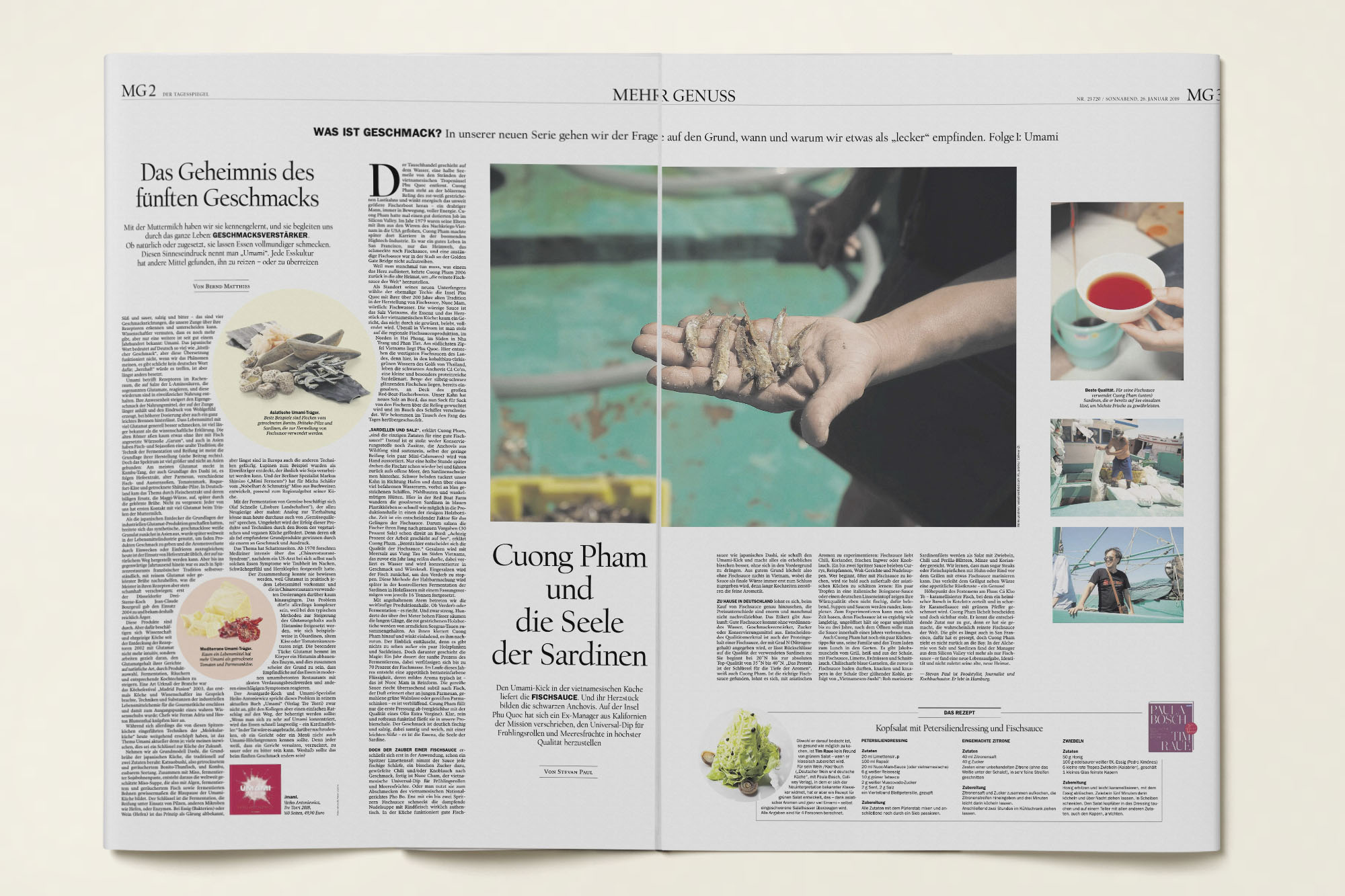 Der Tagesspiegel, 26. Januar 2019 · „Cuong Pham und die Seele der Sardinen“ von Stevan Paul