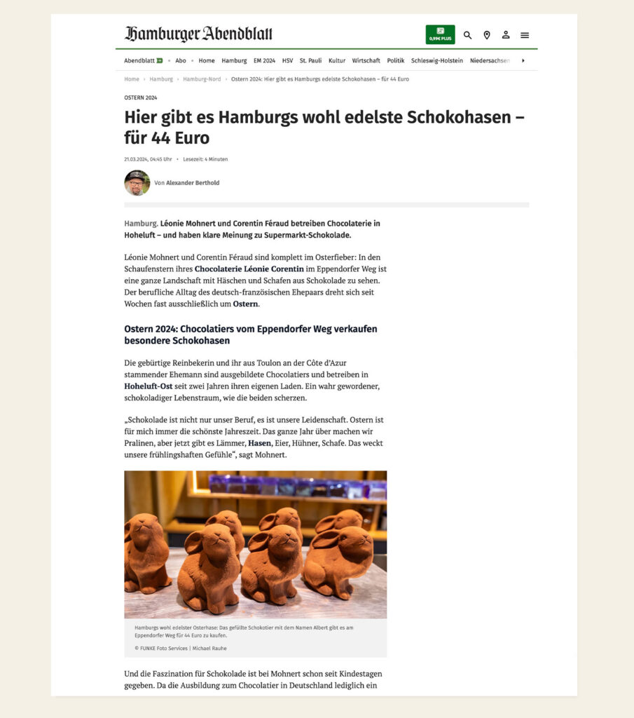 Léonie Corentin Chocolatiers, Hamburg – Referenz Kaiserhappen