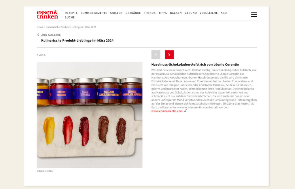 Léonie Corentin Chocolatiers, Hamburg – Referenz Kaiserhappen